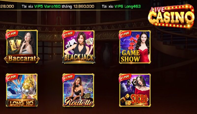 Đấu trường Casino trực tuyến hấp dẫn
