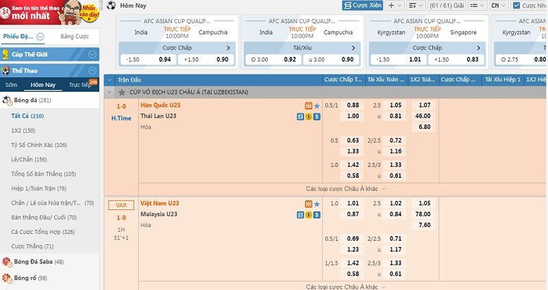 Mang đến 1 sân chơi cá cược thể thao đầy kịch tính và lôi cuốn