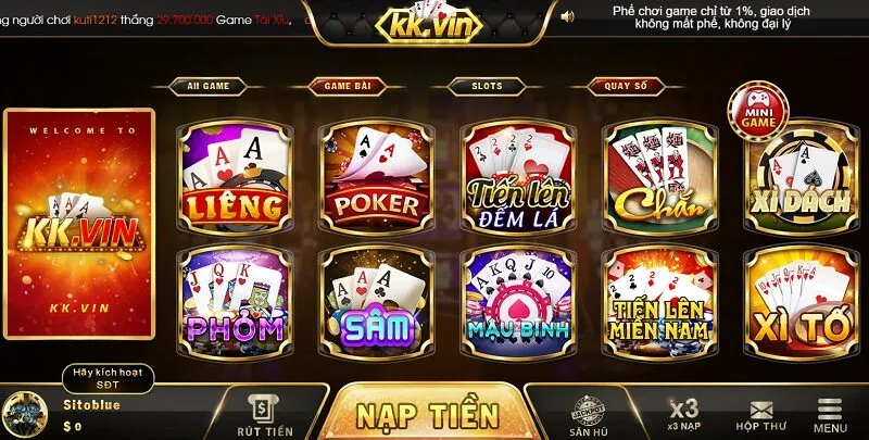 Game đánh bài đổi thưởng đa dạng nhiều tựa game đình đám