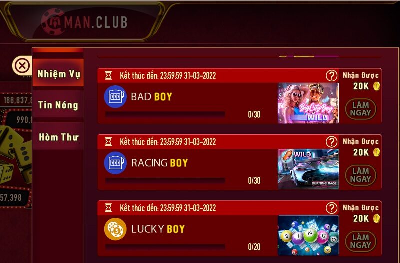 Một vài ưu đãi Man Club khác mà anh em không nên bỏ qua